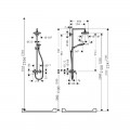 Душевая система Hansgrohe Croma Select S 180 2jet Showerpipe 27255400 - Фото 1
